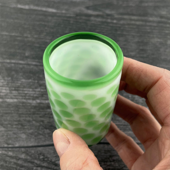 Green Dot Shot Glass