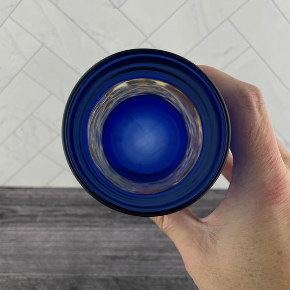 Cobalt and Clear Cup