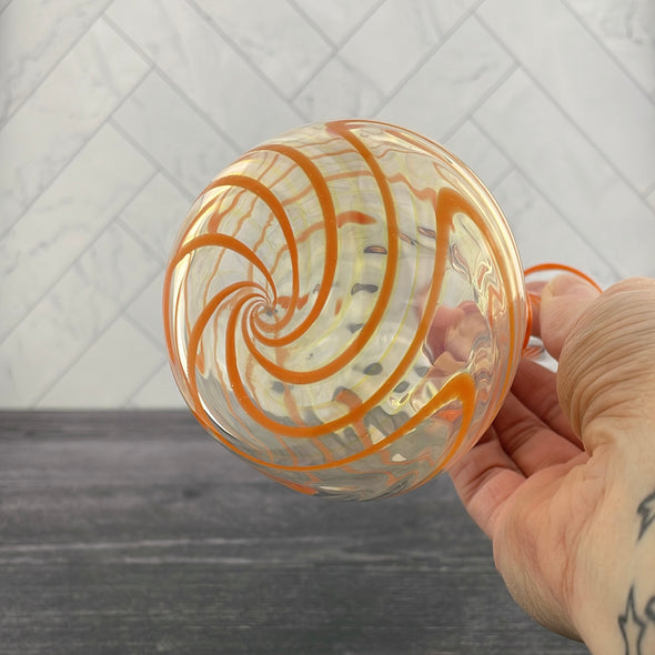 Orange Wigwag Vase