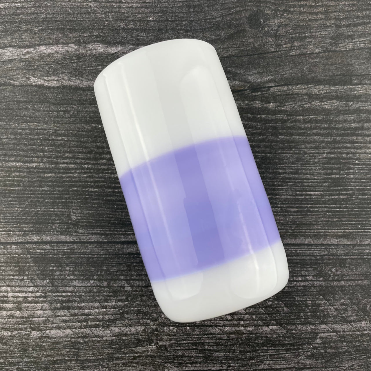 Purple and White Cup