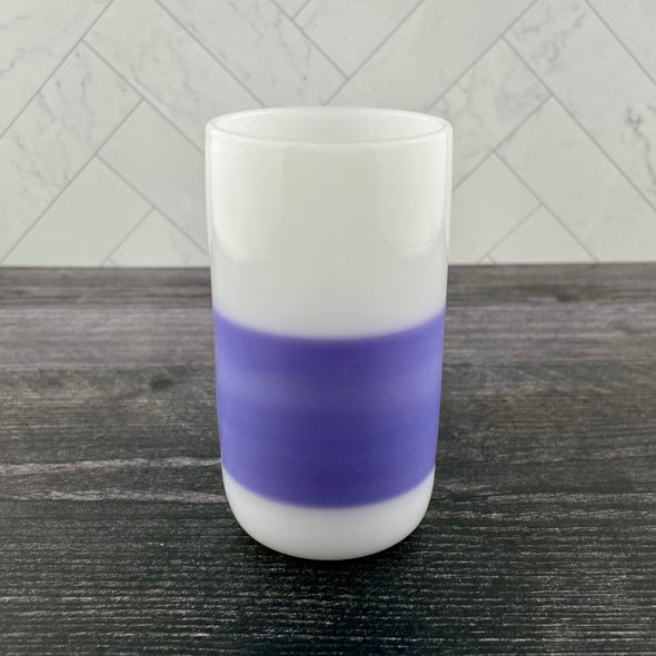 Purple and White Cup