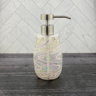 Pink and Purple Soap Dispenser