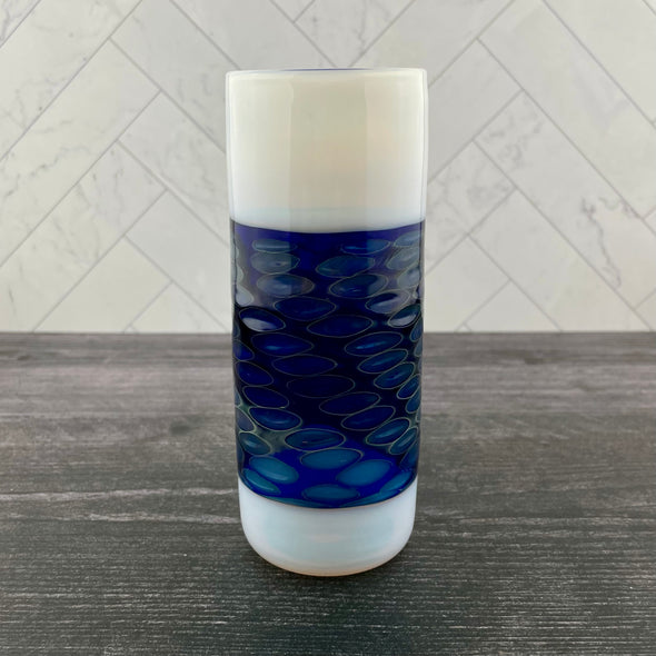 Blue and White Highball Glass