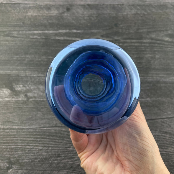 Brilliant Blue Cup with Marble