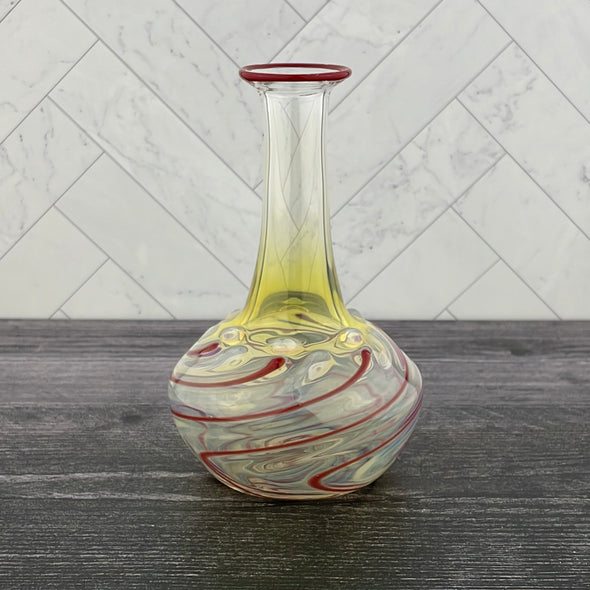 Red Wigwag Vase