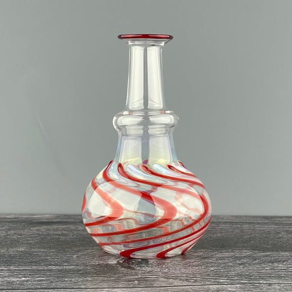 Red Wigwag Vase