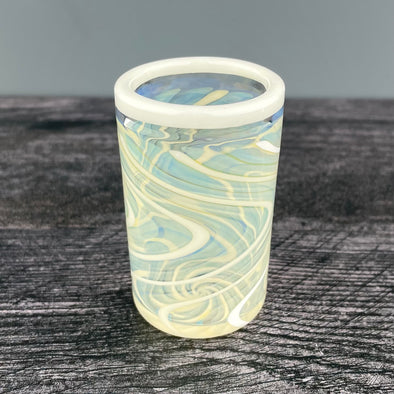 White Swirls Shot Glass