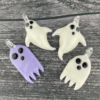 Glass Ghost Pendants