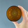 Amber and Silver Stemless Wineglass