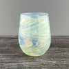 Clear and Stardust Stemless Wineglass