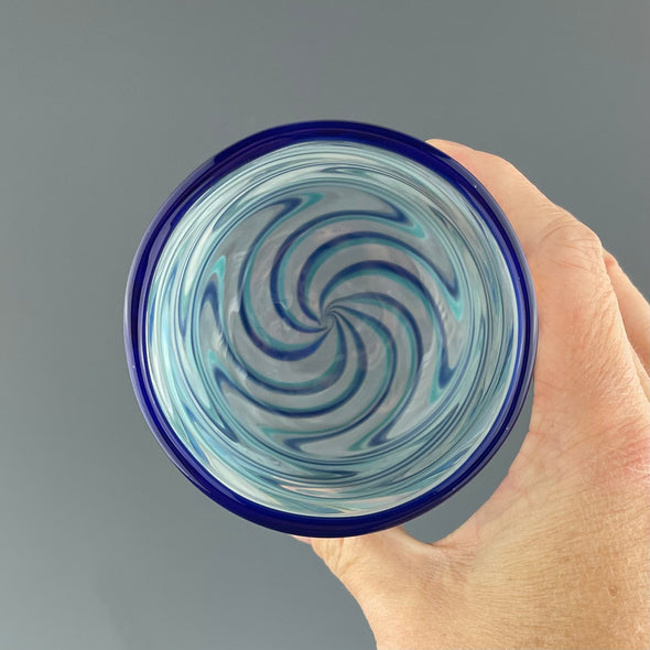 Clear and Blue Cup