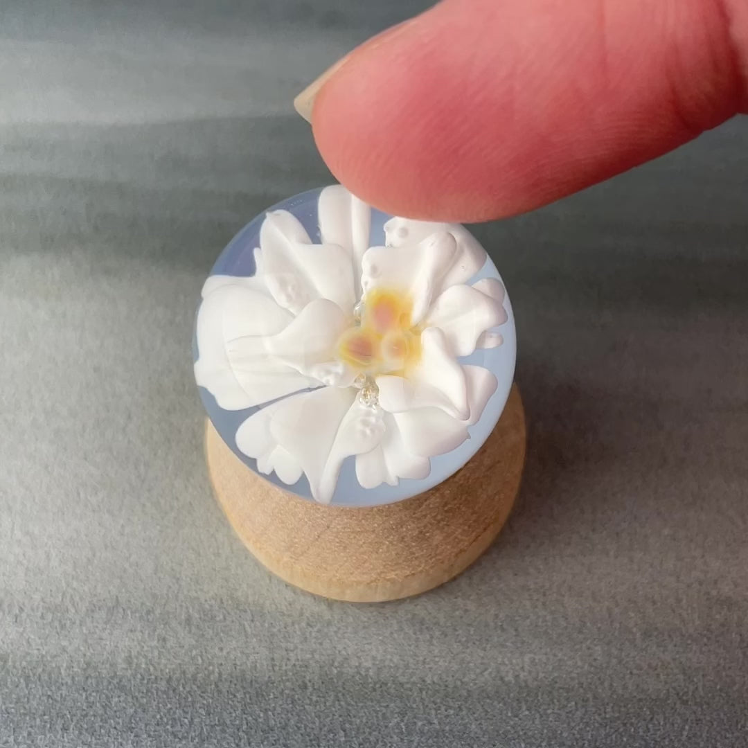 glass flower marble video