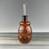 amber glass oil bottle