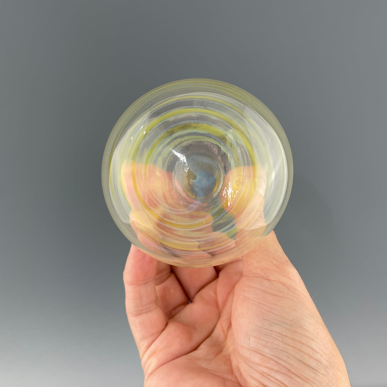 bottom of a glass vase