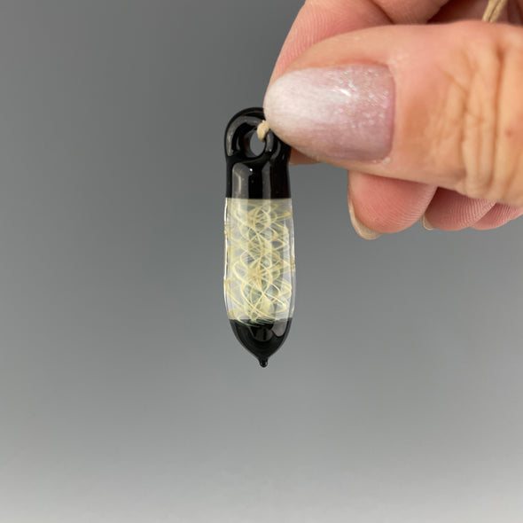 capsule glass pendant