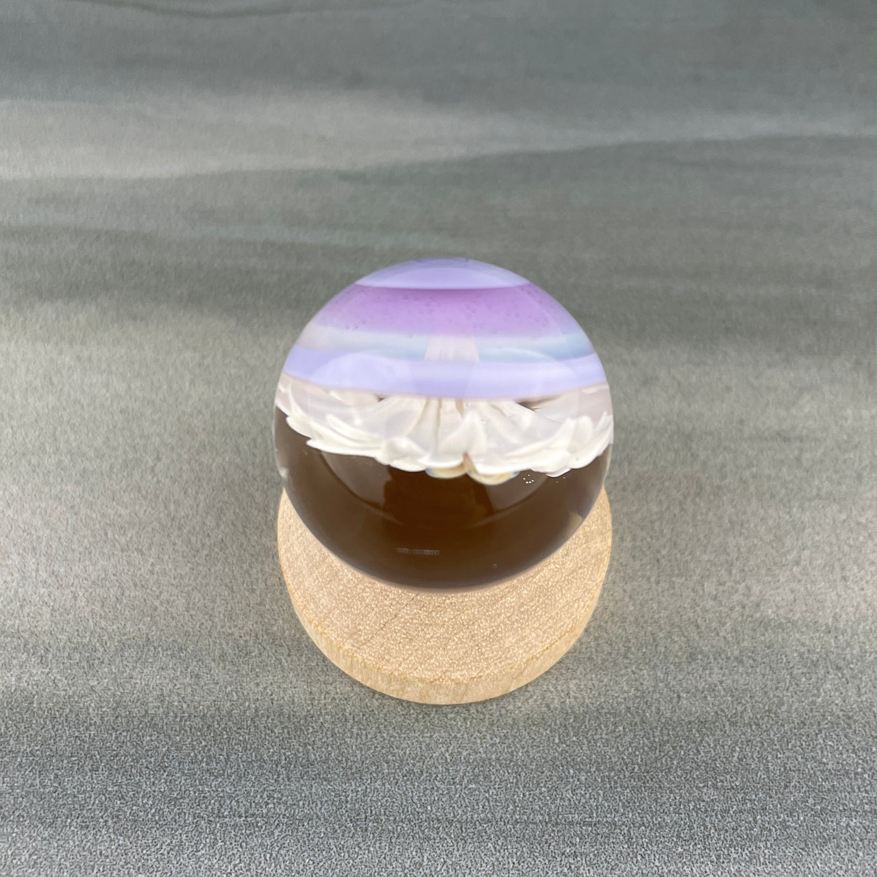 glass flower marble upside down