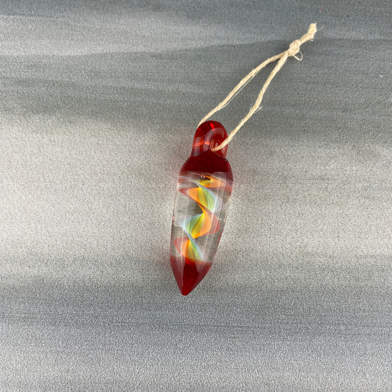 glass rainbow pendant