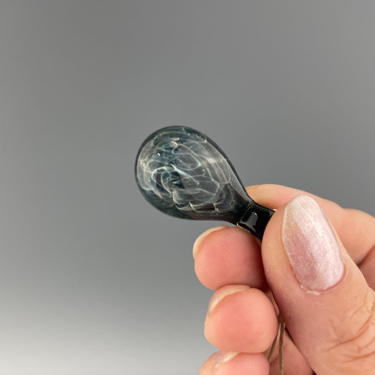 hand blown glass pendant