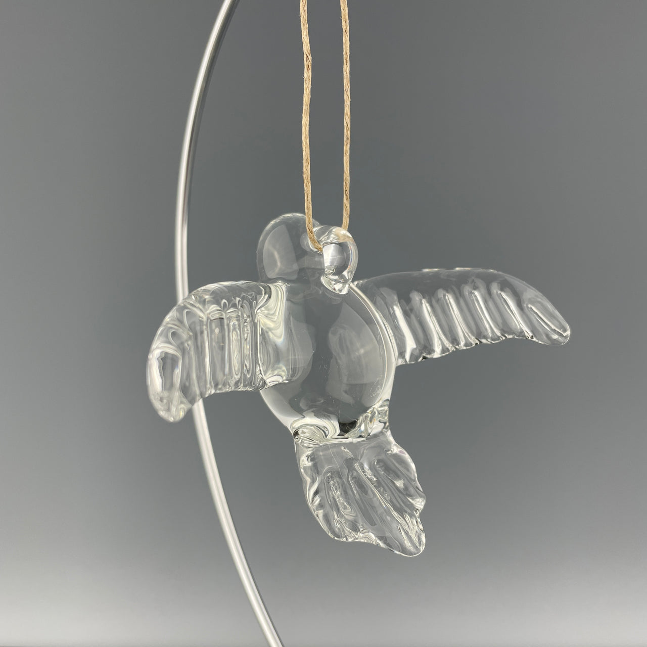 handmade glass hummingbird
