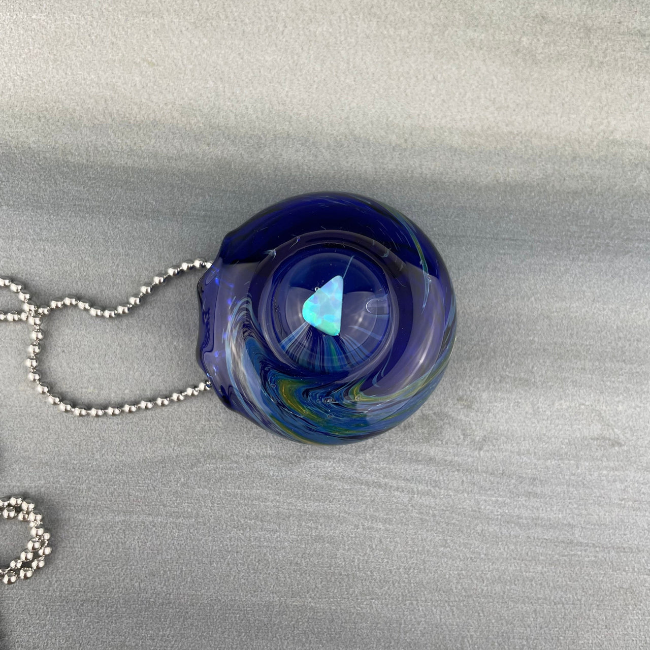 hollow glass pendant