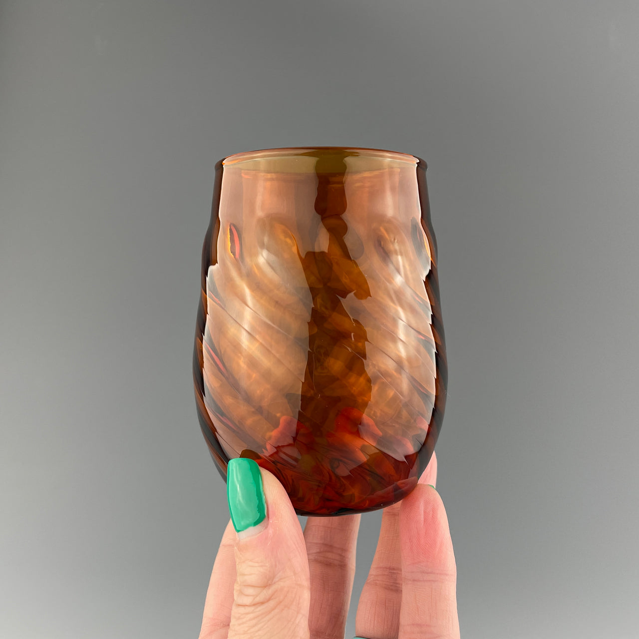 Amber Stemless Wineglass