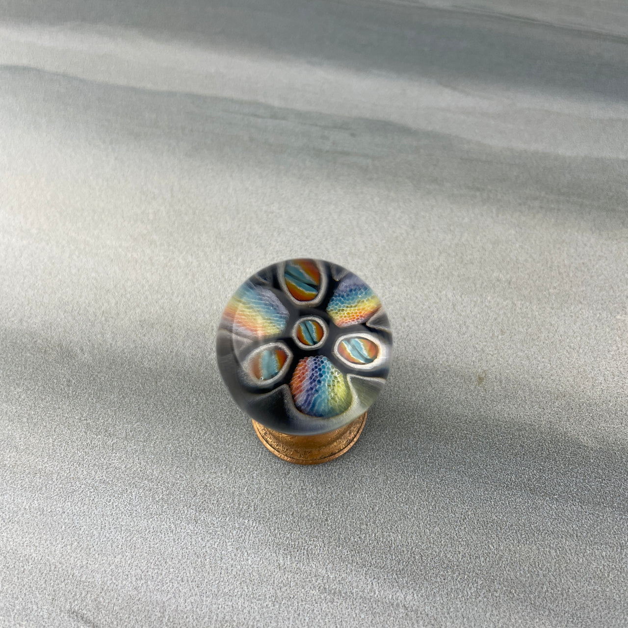 rainbow flower marble hider marble